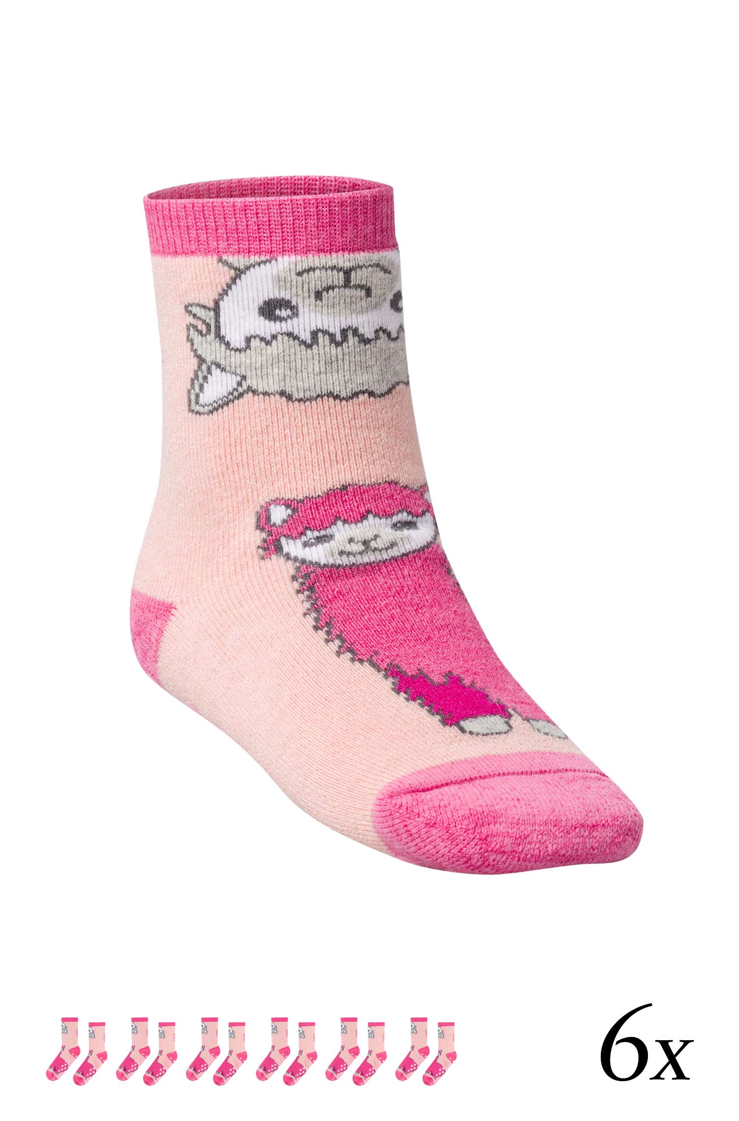 Kinder ABS Söckchen mit Alpakas 6er-Pack