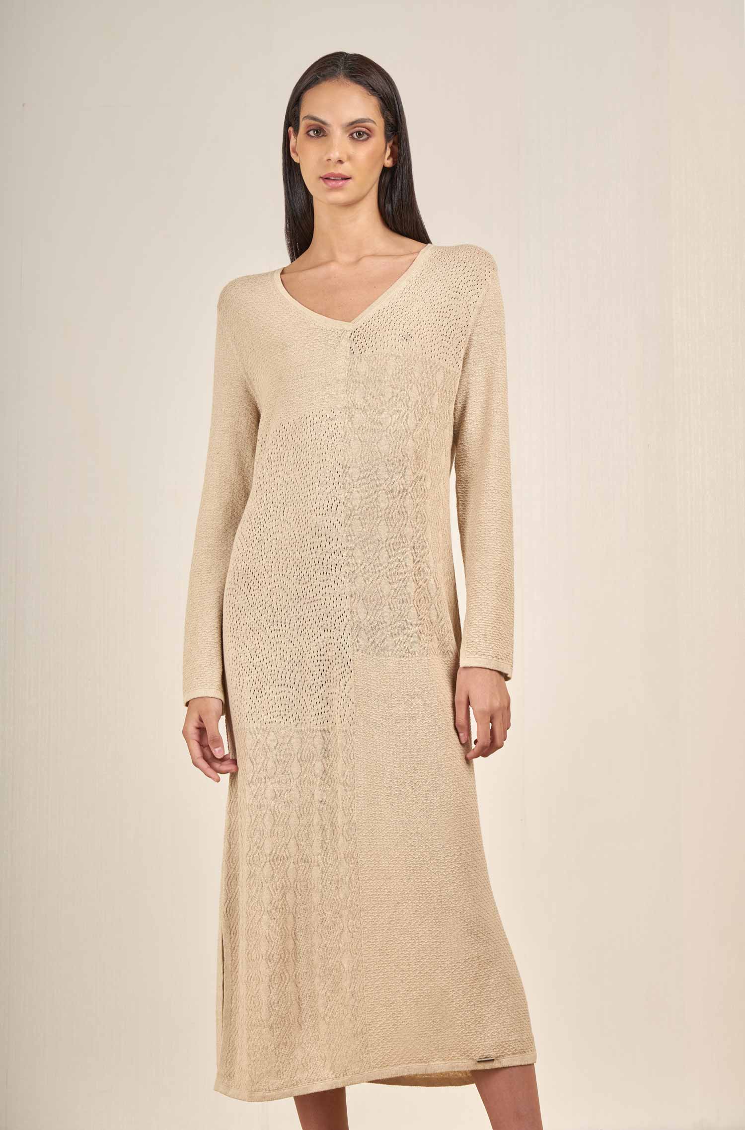 VISPERA dress made of cotton &amp; linen