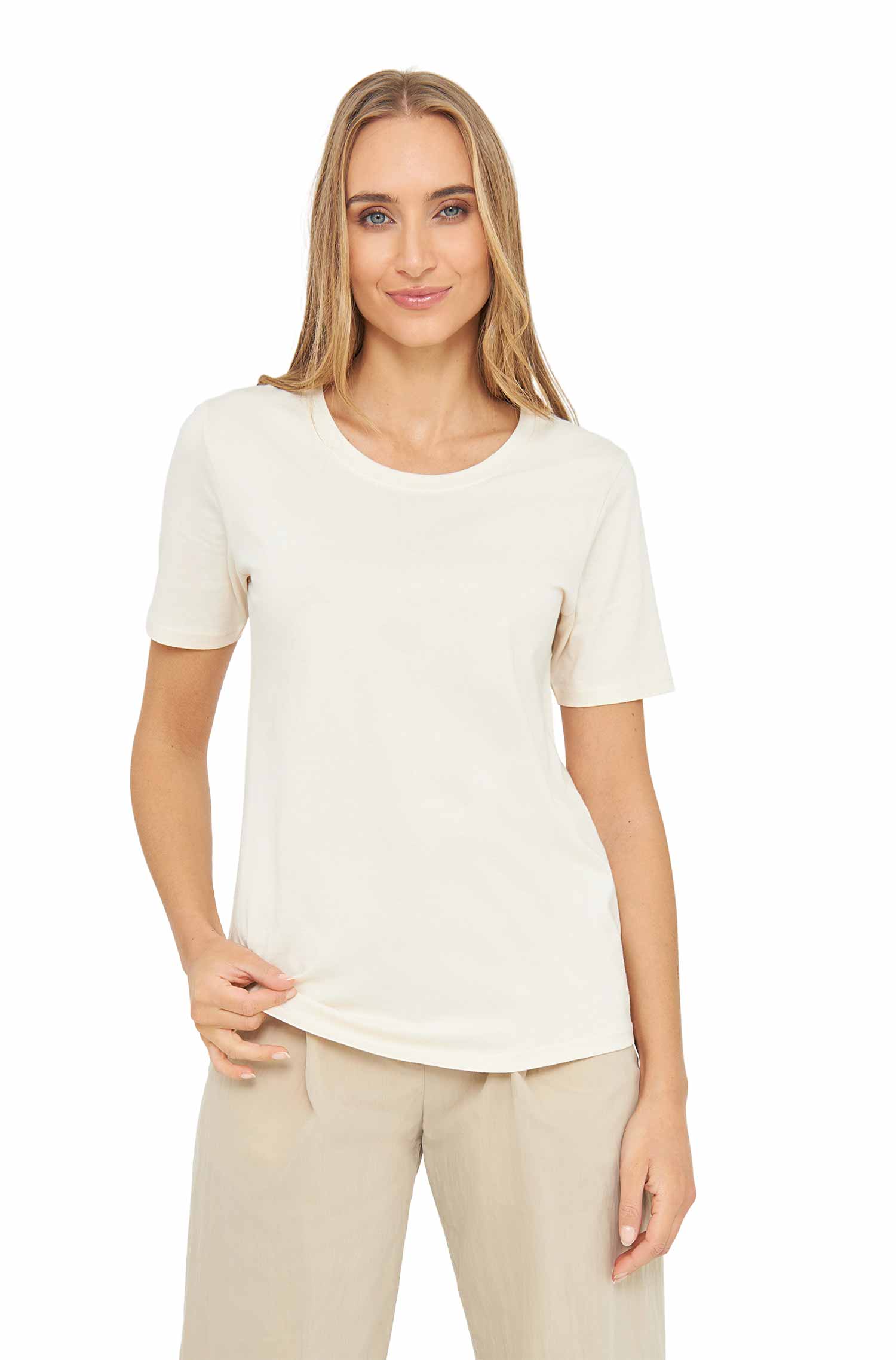 Short sleeve T-shirt made from 100% organic Pima cotton