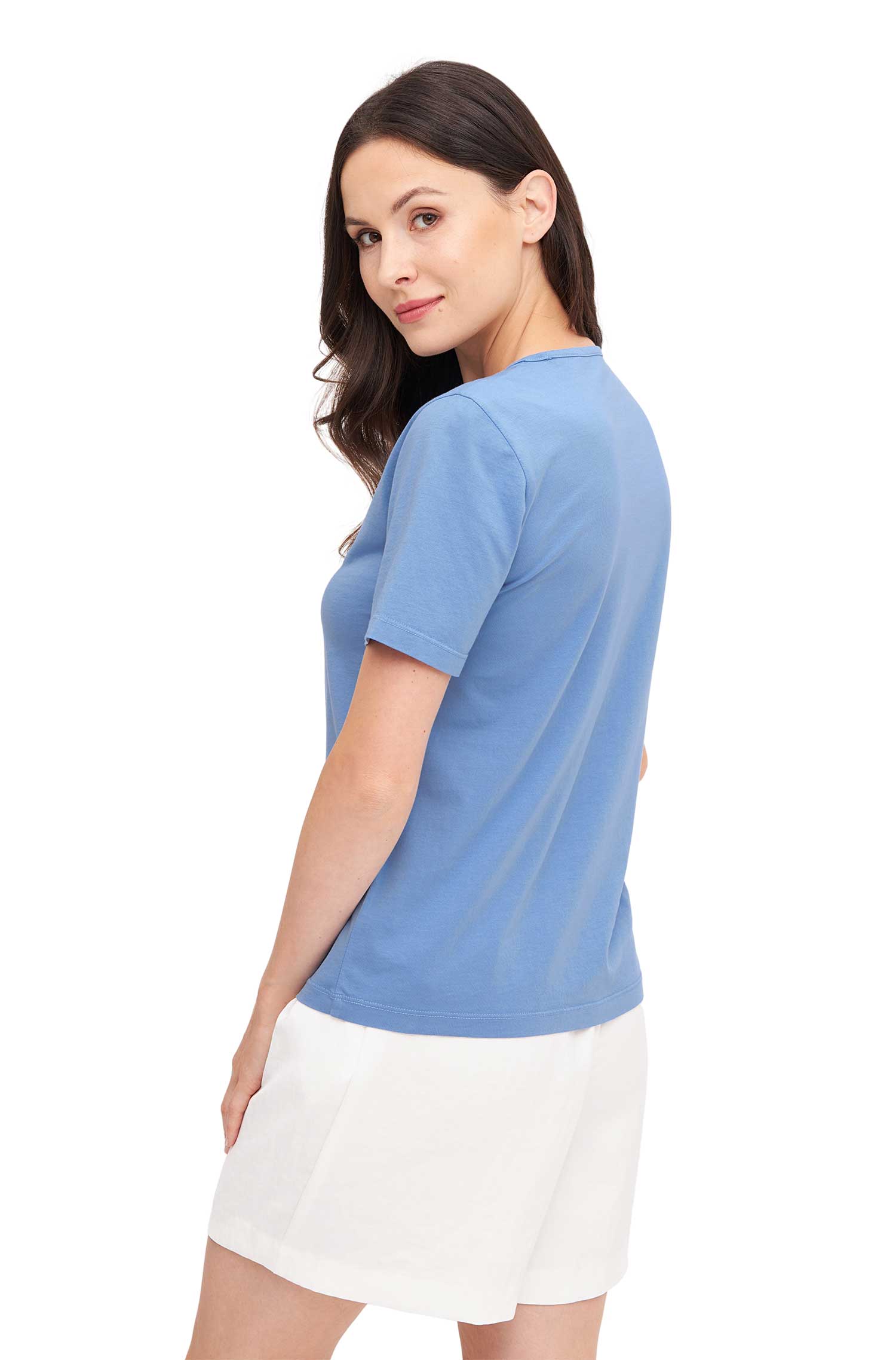 Kurzarm T-SHIRT aus Bio-Pima-Baumwolle