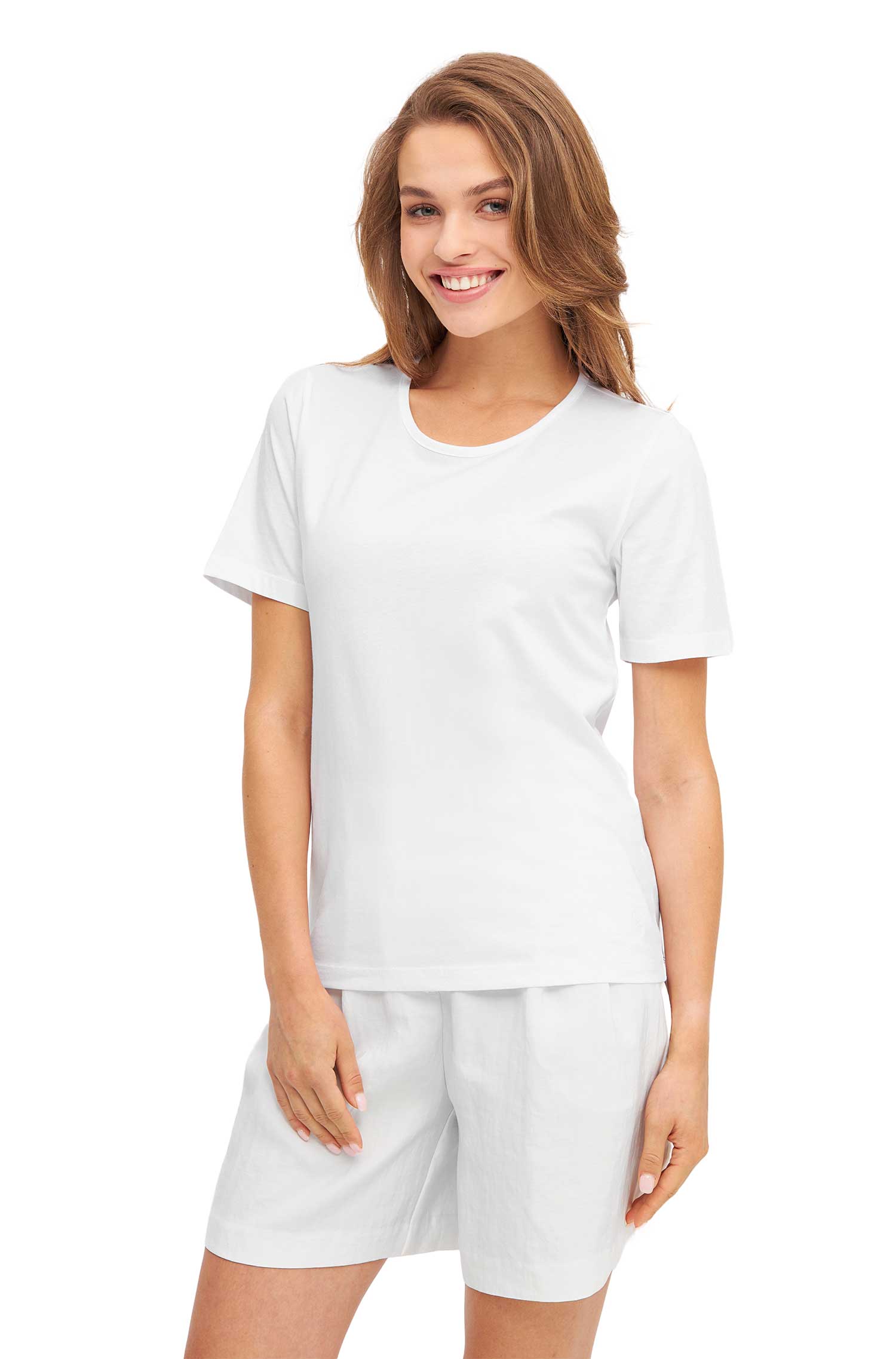 Kurzarm T-SHIRT aus Bio-Pima-Baumwolle