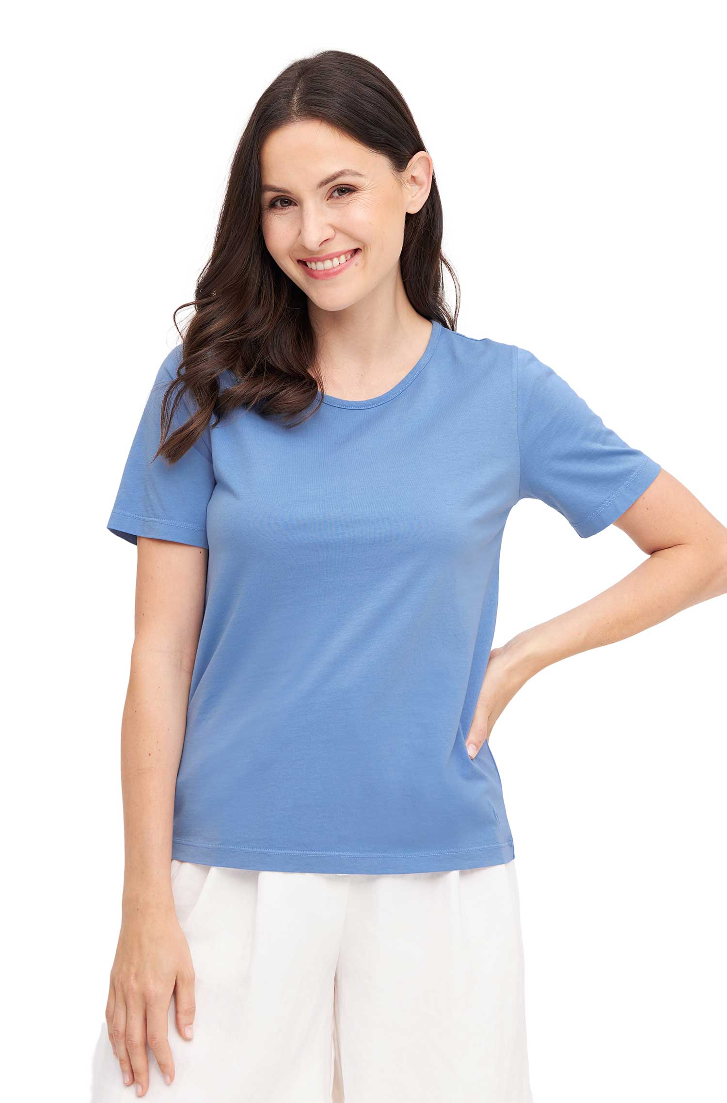 Kurzarm T-SHIRT aus Bio-Pima-Baumwolle