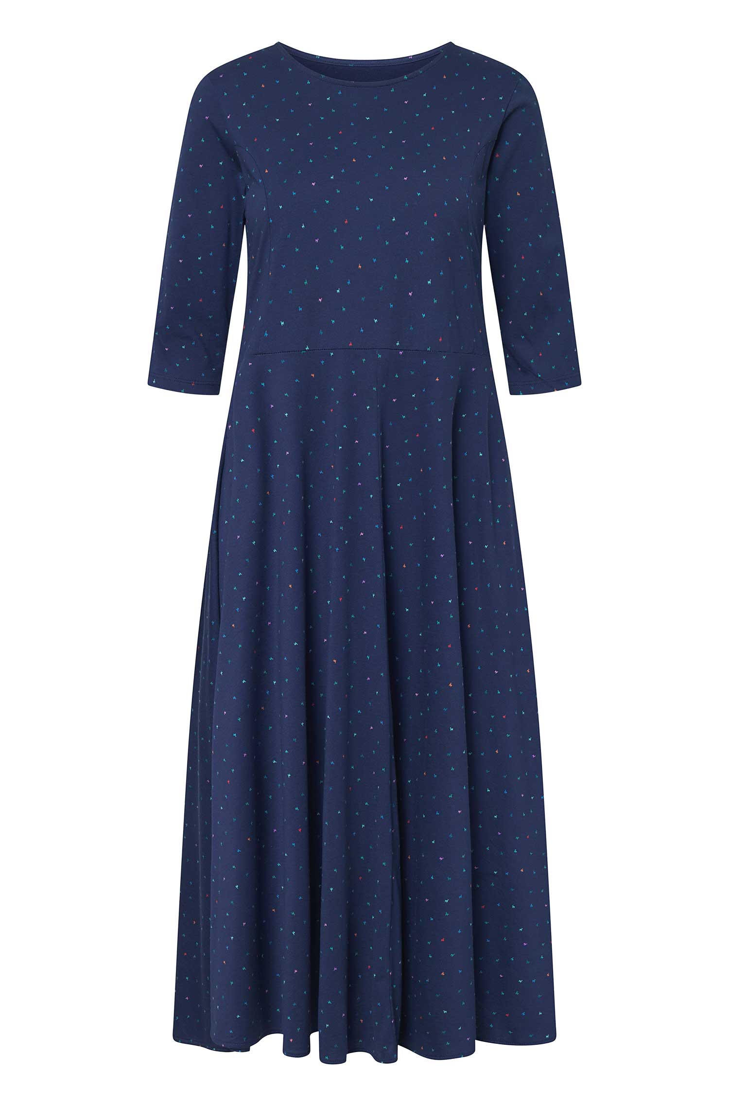 Langes Kleid ALPAQUITAS aus Bio-Pima-Baumwolle