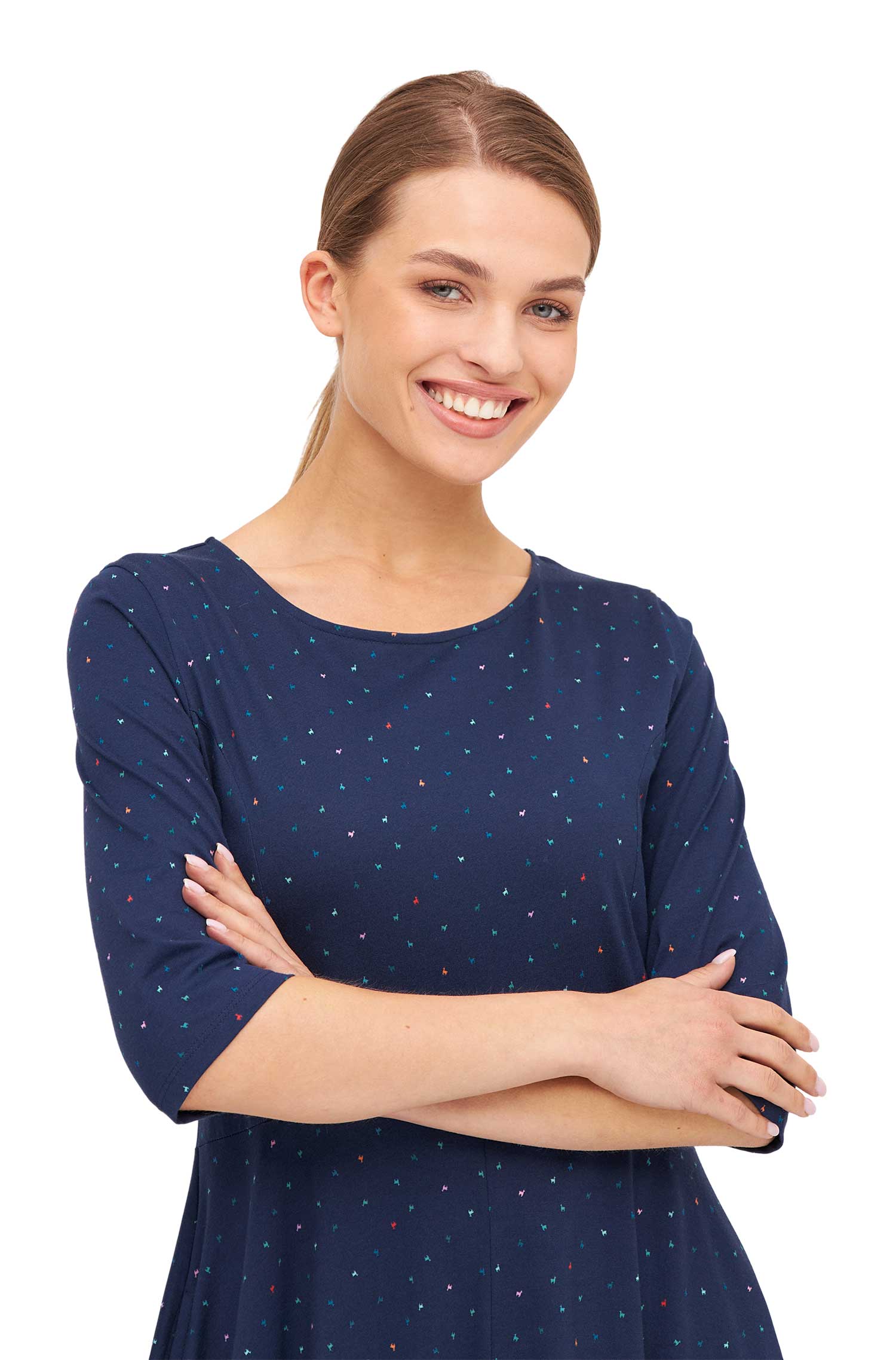 Langes Kleid ALPAQUITAS aus Bio-Pima-Baumwolle