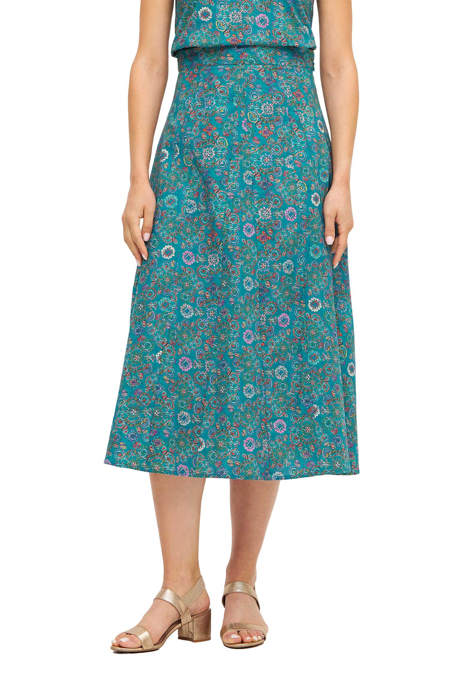 Maxi-Rock FLORAL ETHNO aus Bio-Pima-Baumwolle