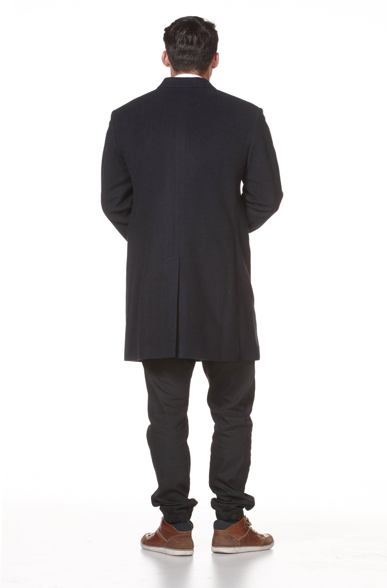 NARS Alpaka Herren Mantel in Topo/Blue von Kuna