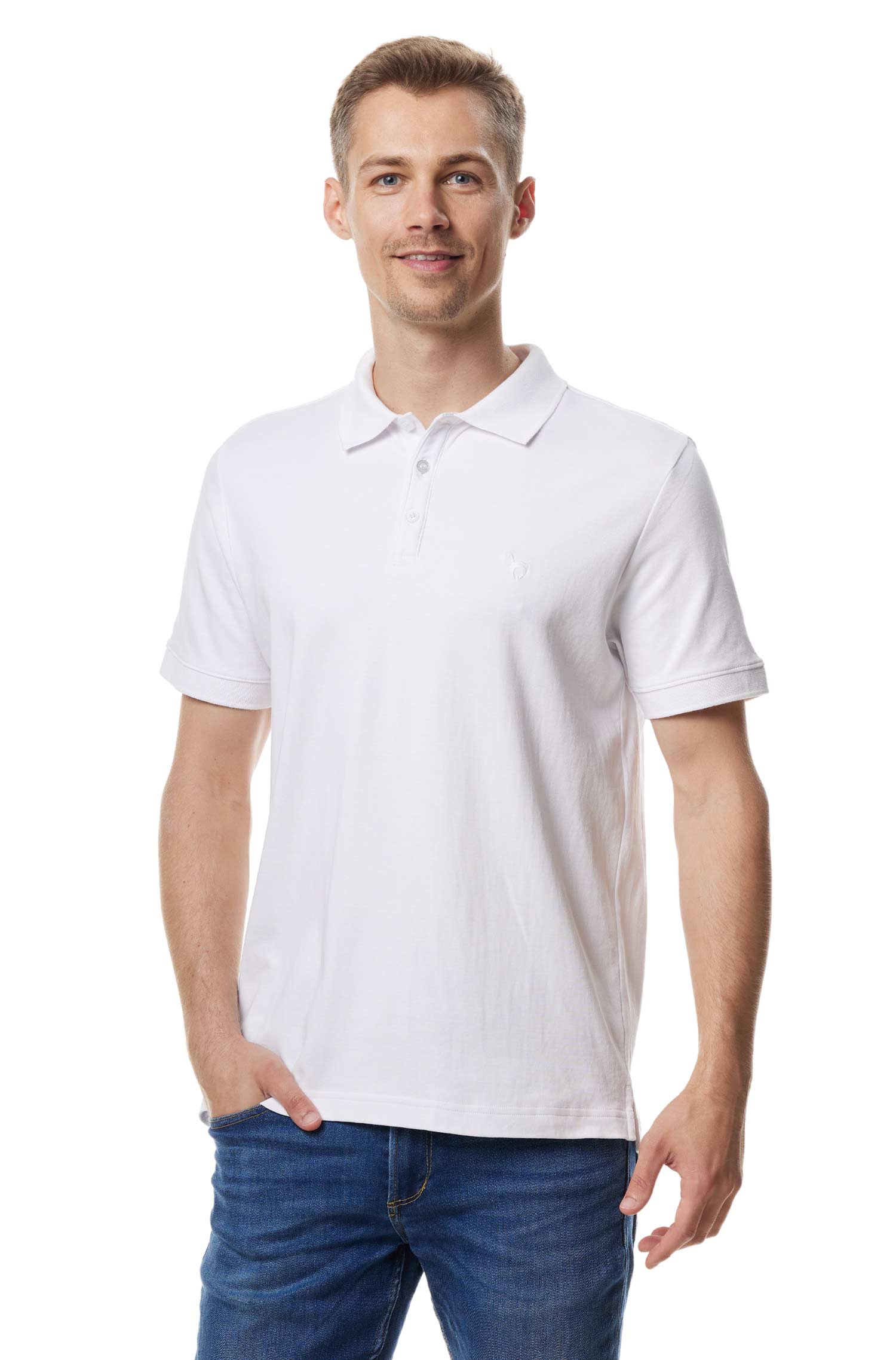 Polo shirt made from 100% organic Pima cotton