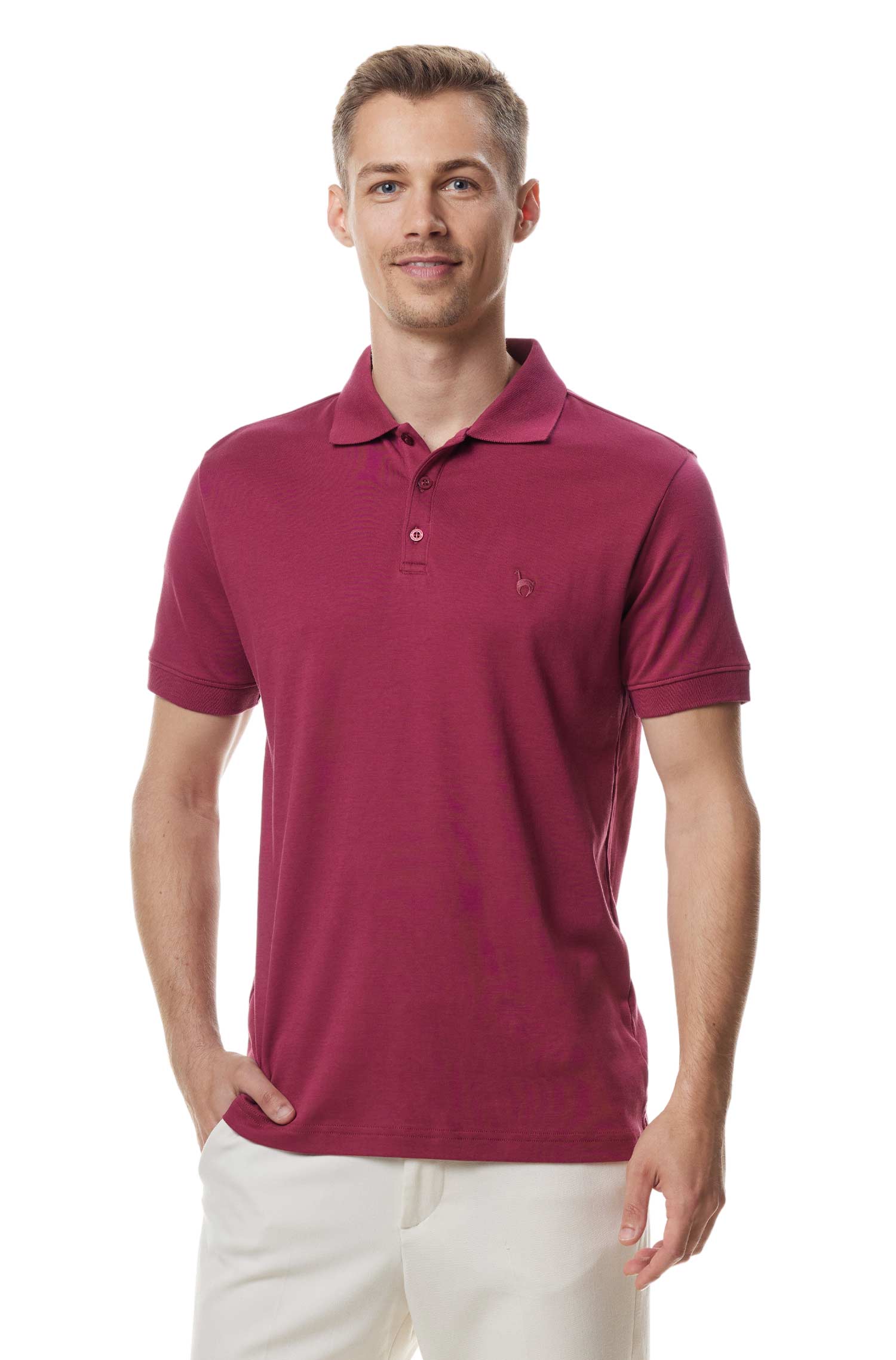 Polo shirt made from 100% organic Pima cotton