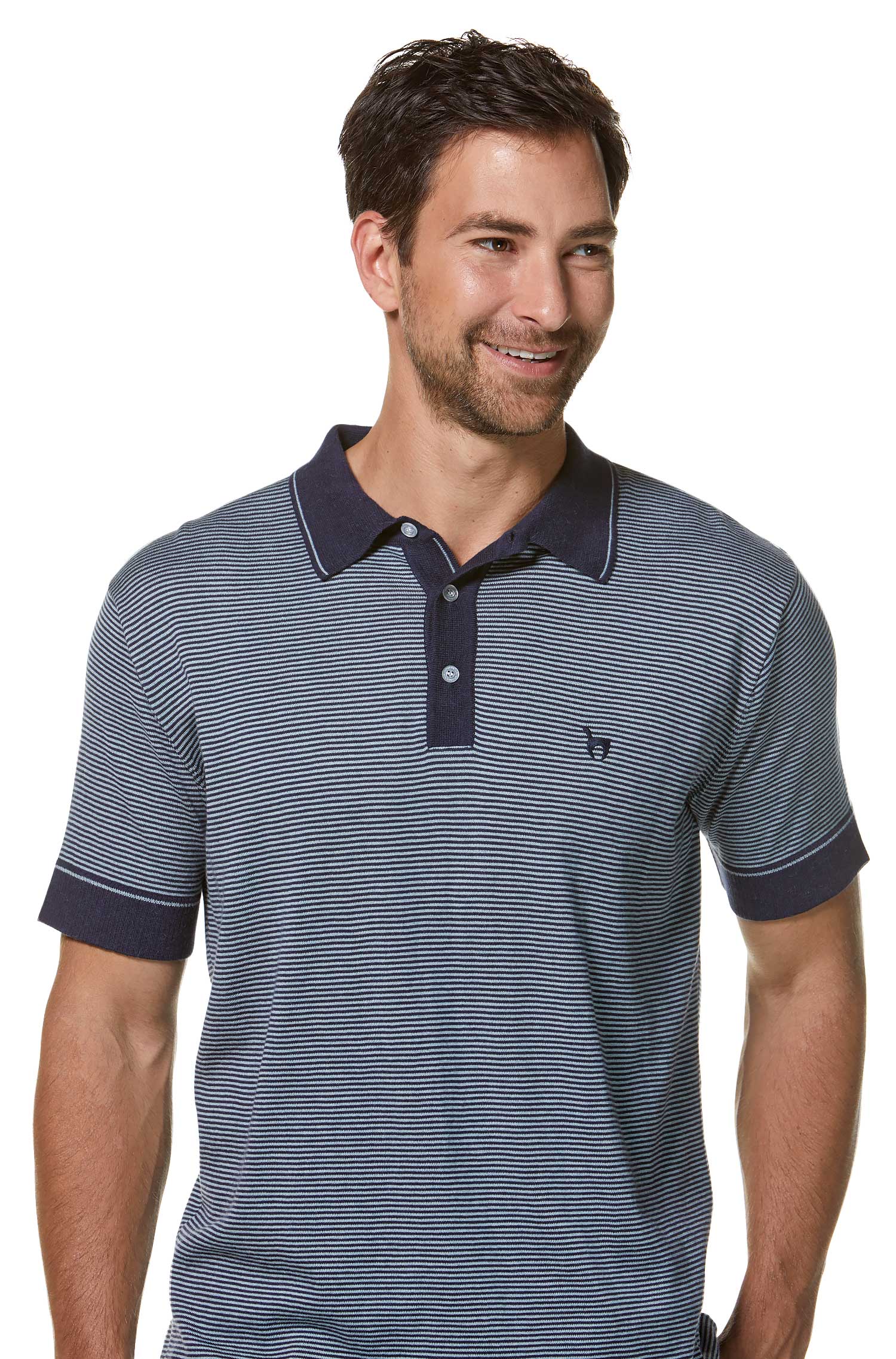 Polo Shirt DIEGO aus Royal Alpaka-Baumwoll-Mix