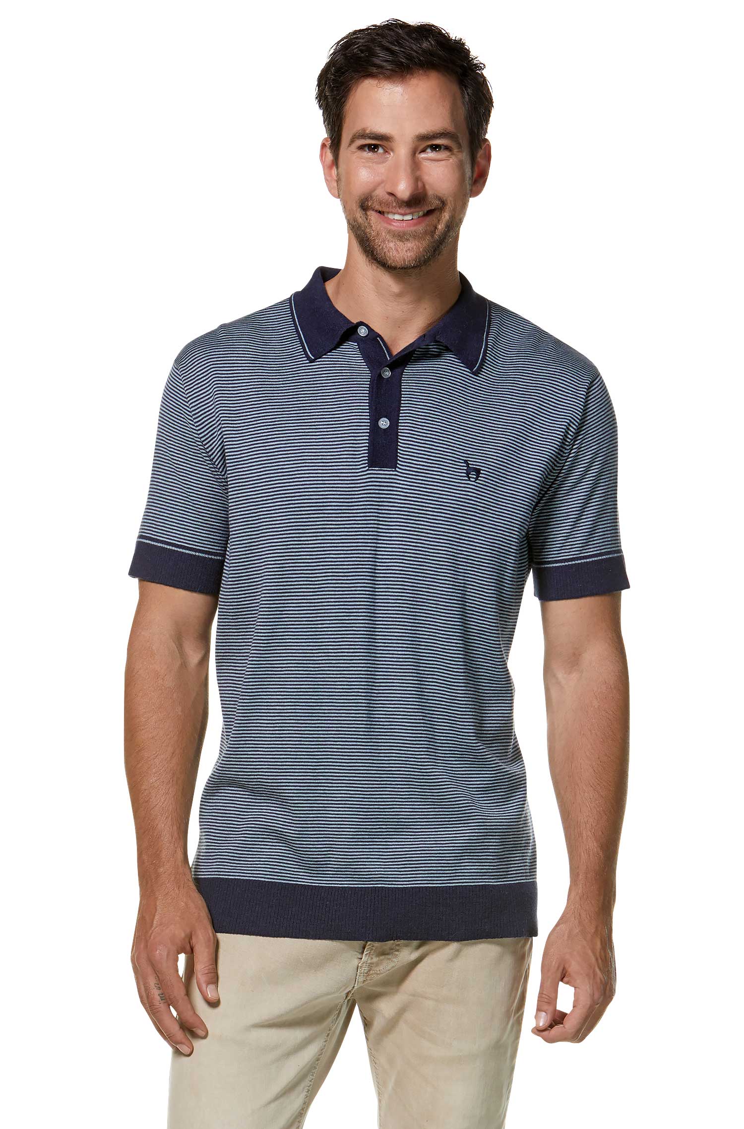 Polo Shirt DIEGO aus Royal Alpaka-Baumwoll-Mix