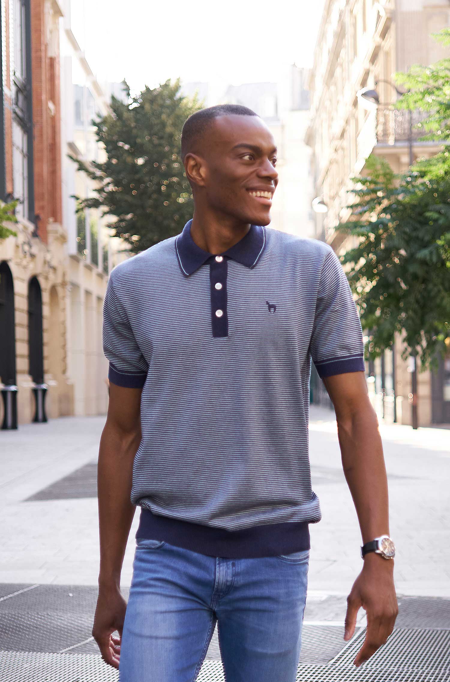 Polo Shirt DIEGO aus Royal Alpaka-Baumwoll-Mix