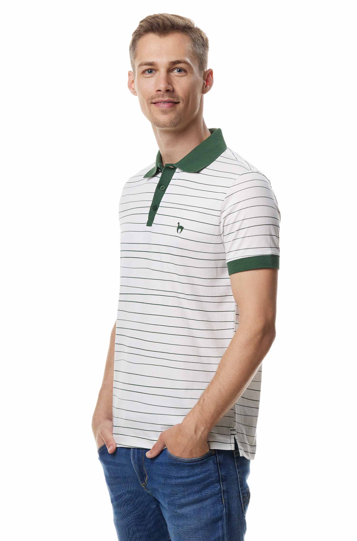Polo Shirt LINEAS aus 100% Bio-Pima-Baumwolle