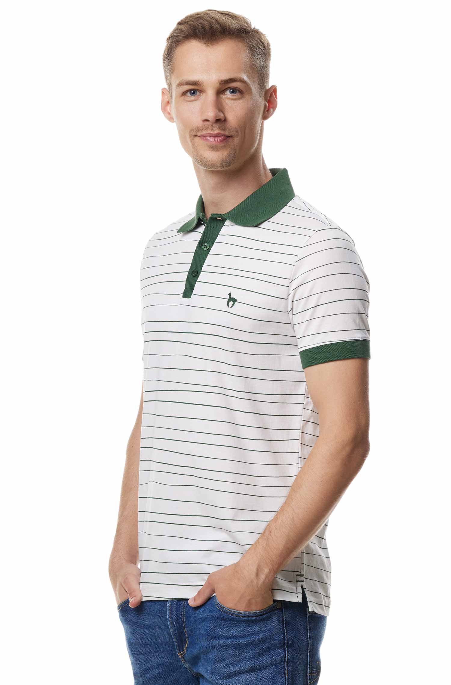 Polo Shirt LINEAS aus 100% Bio-Pima-Baumwolle