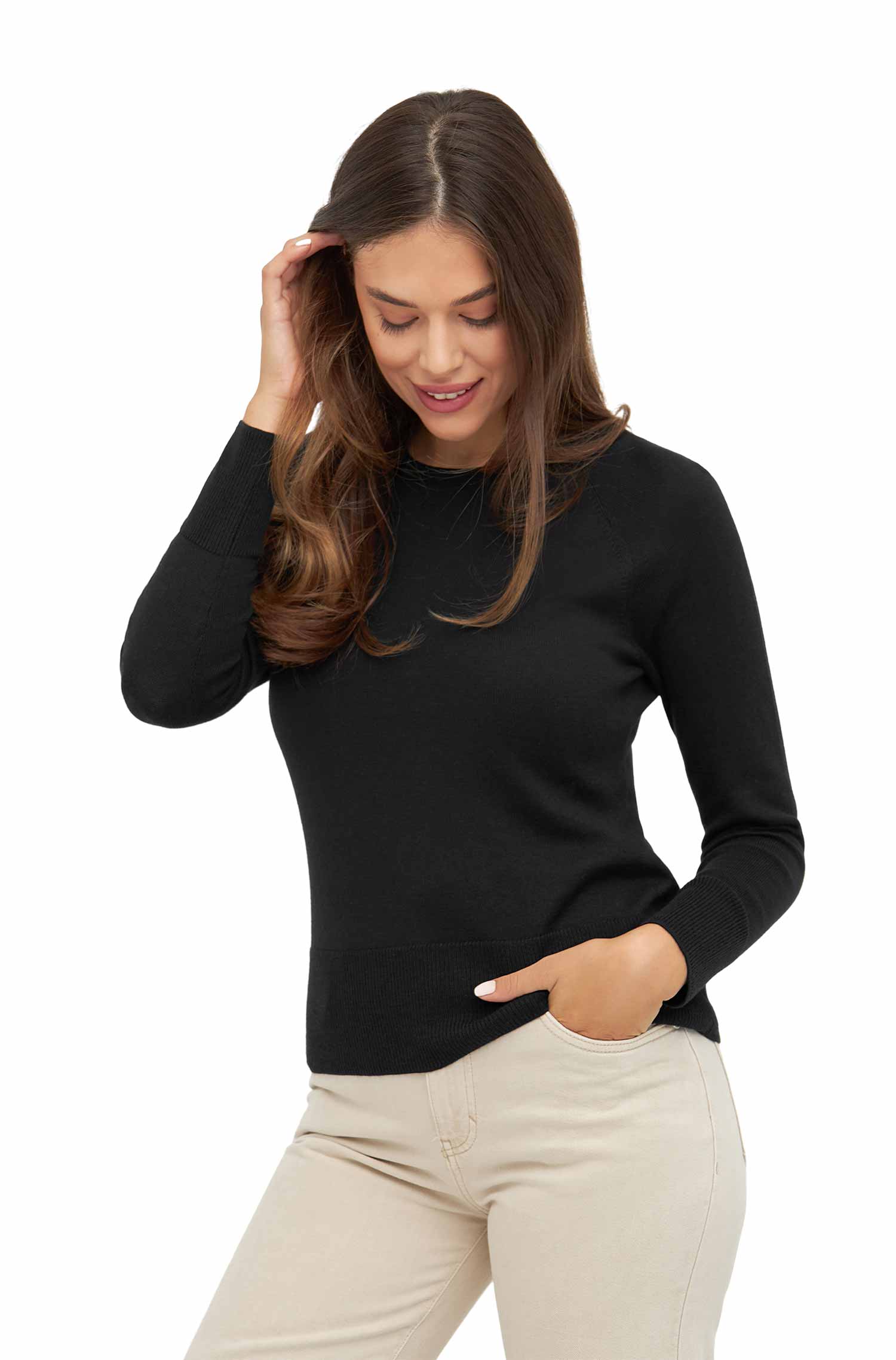 ADORA sweater made from baby alpaca cotton mix