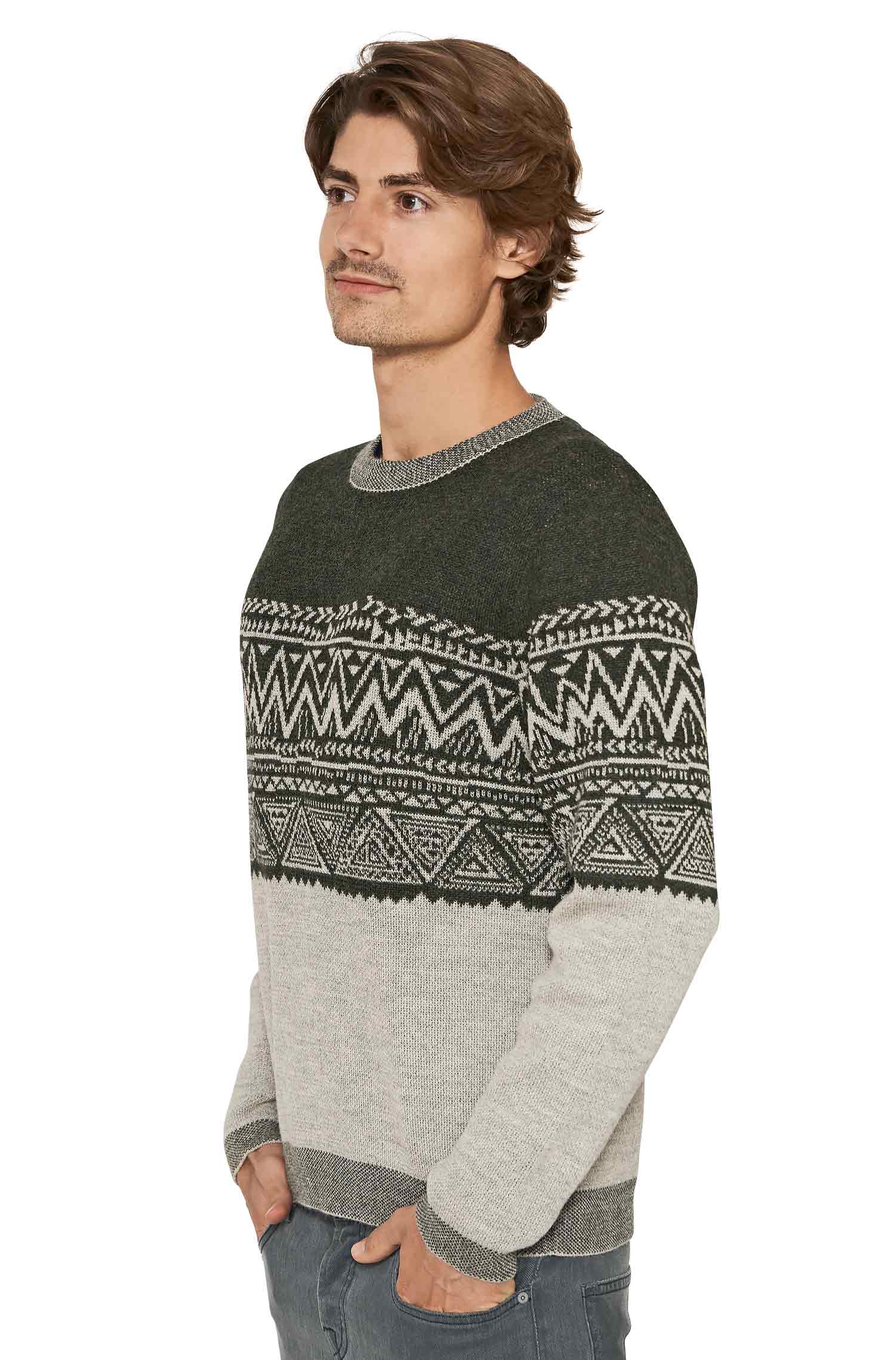 Round neck sweater GIORGIO men's baby alpaca round neck