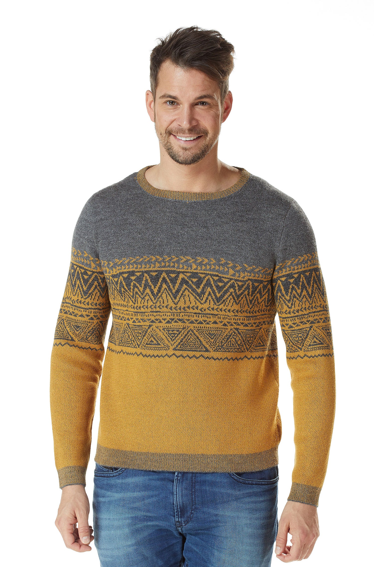 Round neck sweater GIORGIO men's baby alpaca round neck