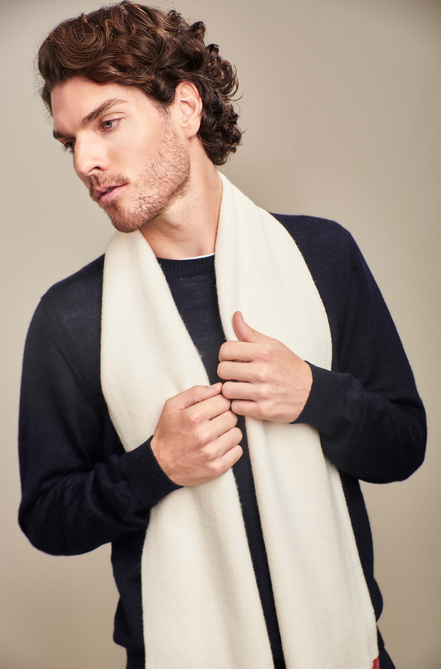 ADRIAN scarf made of pure baby alpaca for women and men by KUNA Essentials