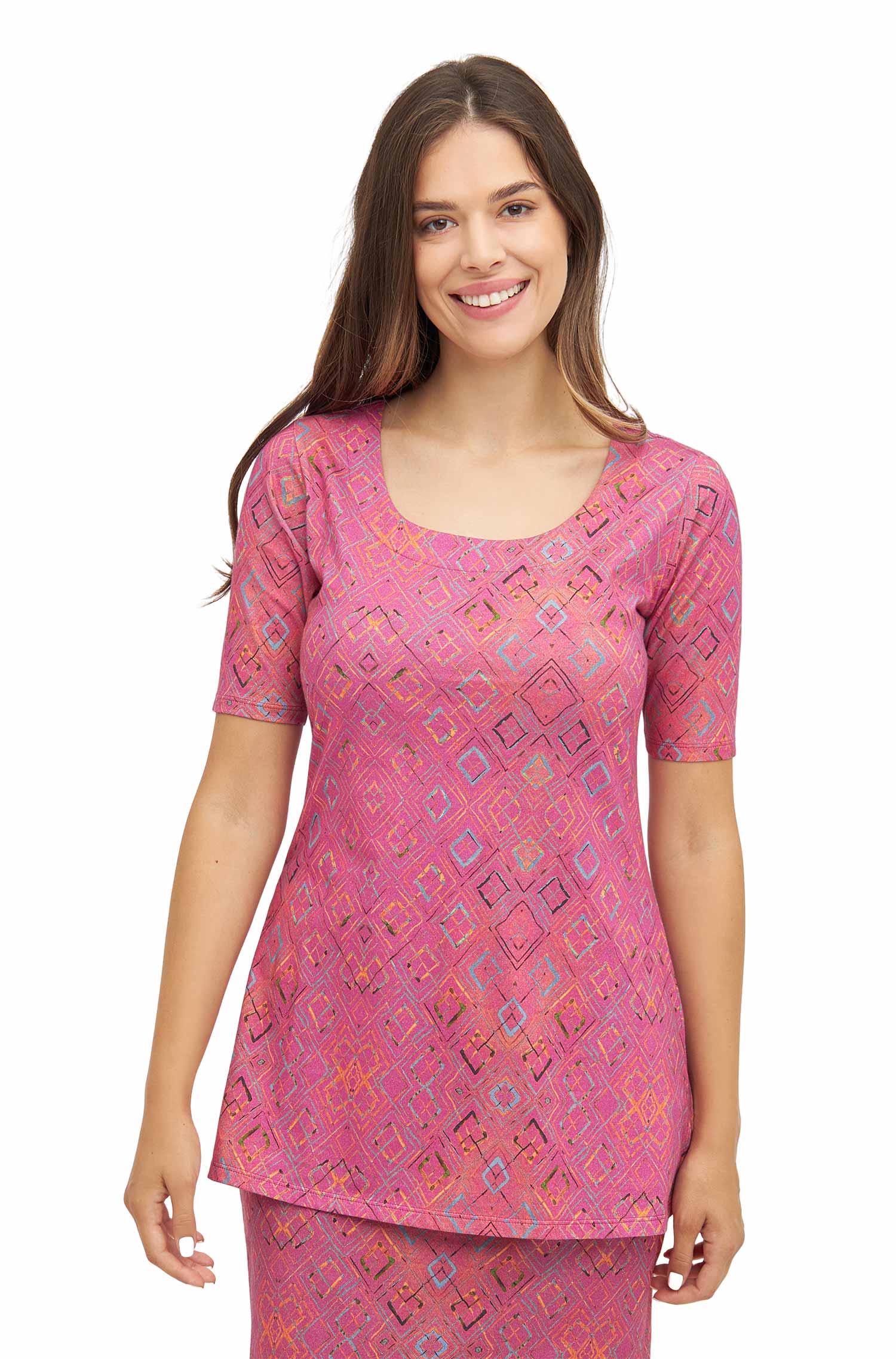 SELINA tunic shirt made from 100% organic Pima cotton