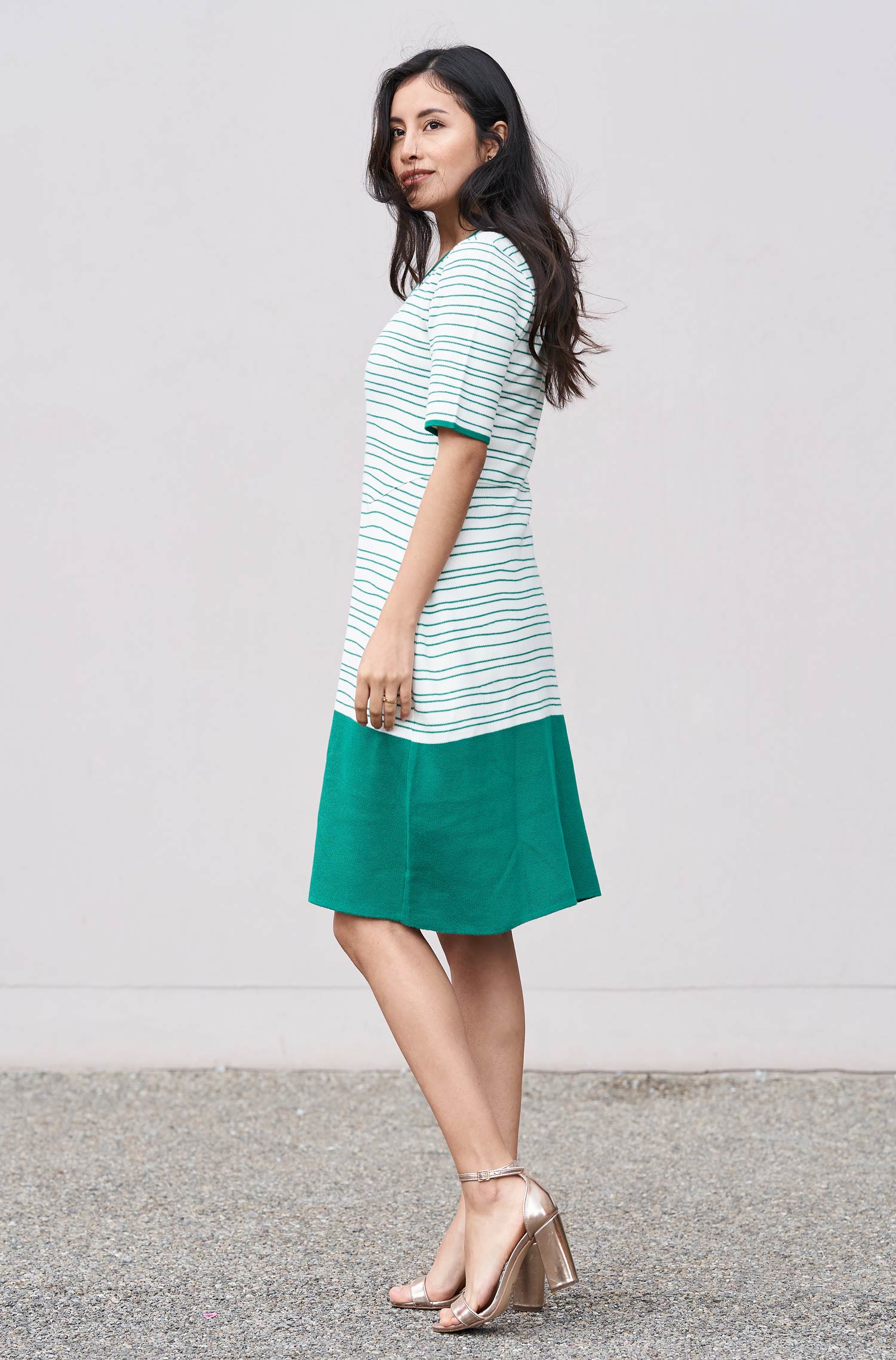 Strickkleid LINEAS aus Bio Pima Baumwolle