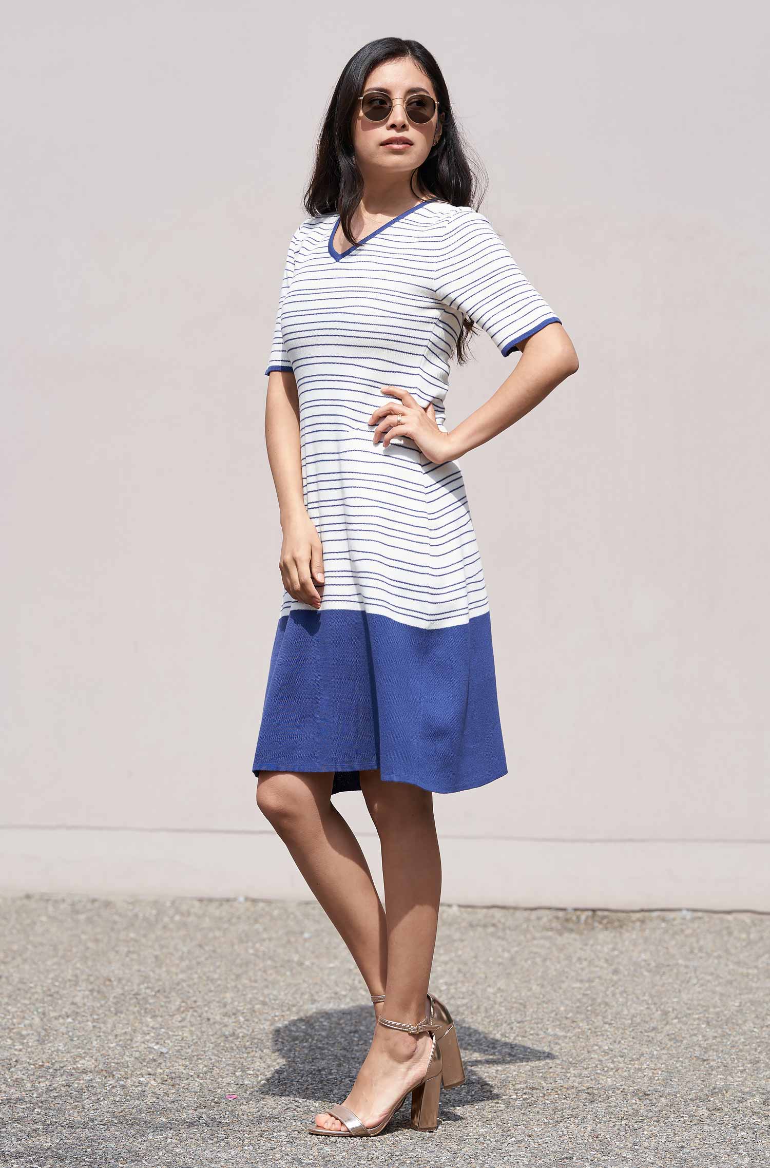 Strickkleid LINEAS aus Bio Pima Baumwolle