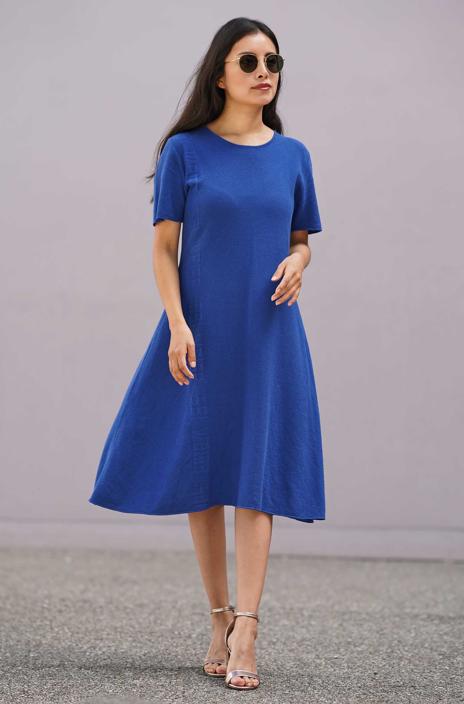 MERARI knitted dress made from 10% Royal Alpaca &amp; 90% Pima organic cotton