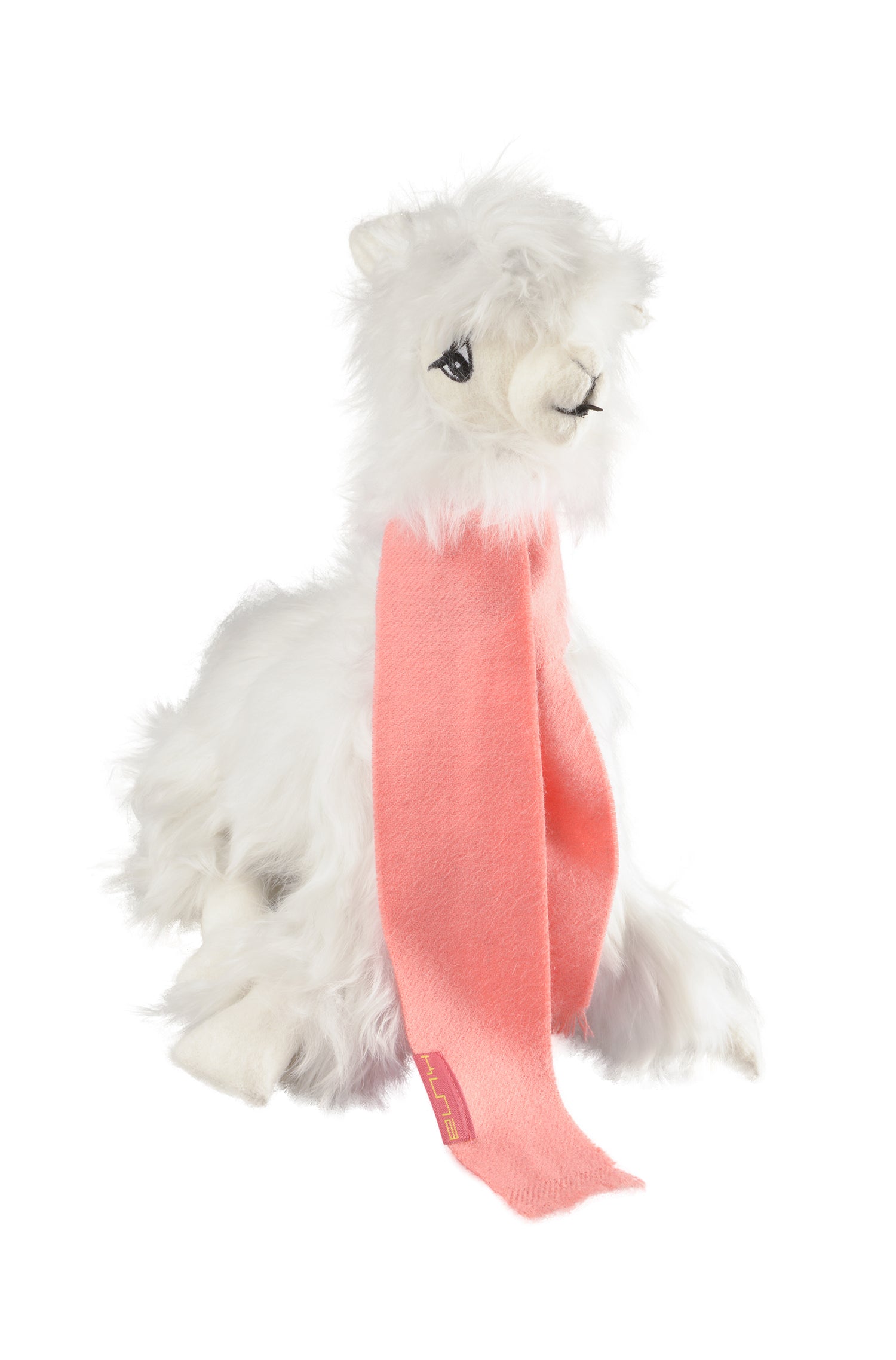 Suri Fellalpaka LAYKA Cuddly Animal with Baby Alpaca Woven Scarf Decorative Item KUNA