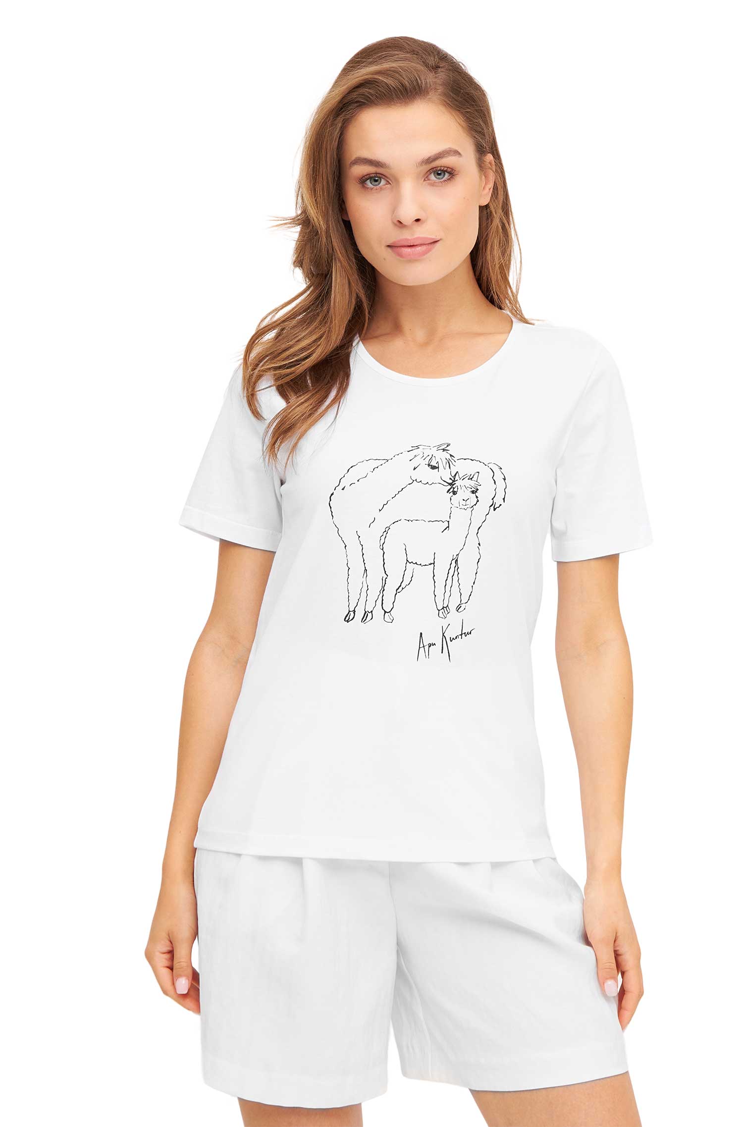 T-Shirt ALPACA LOVE mit Alpaka Print