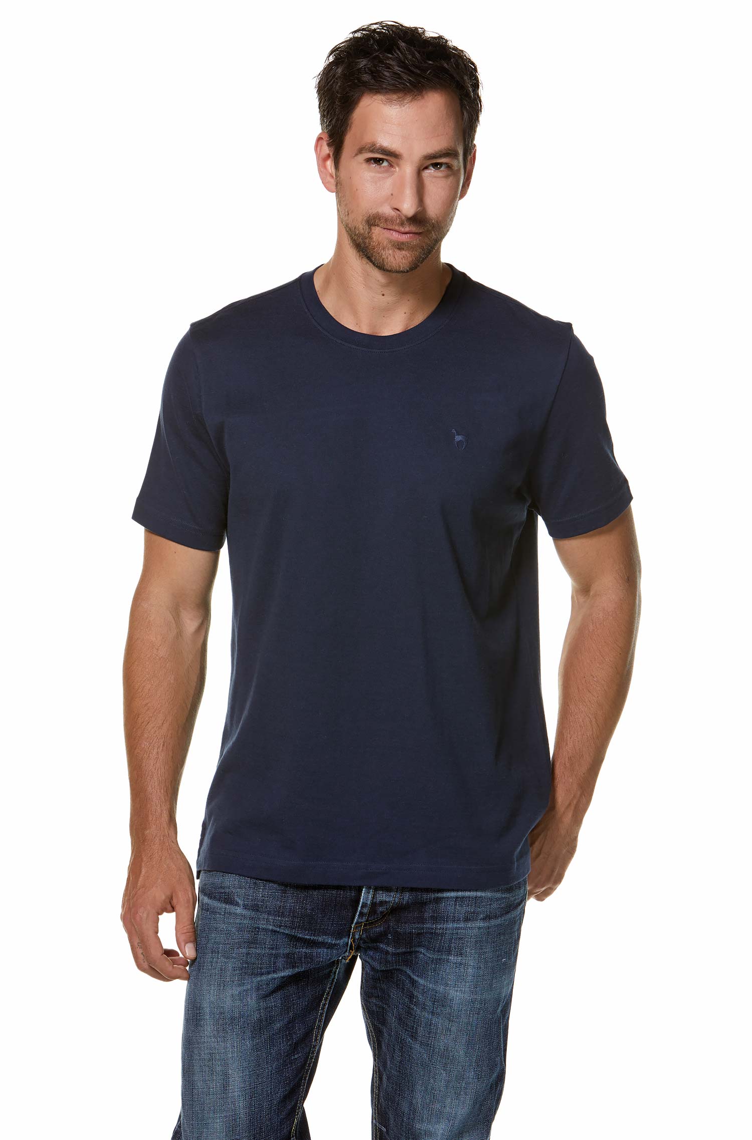 T-Shirt Rundhals aus 90% Bio-Baumwolle & 10% Royal Alpaka