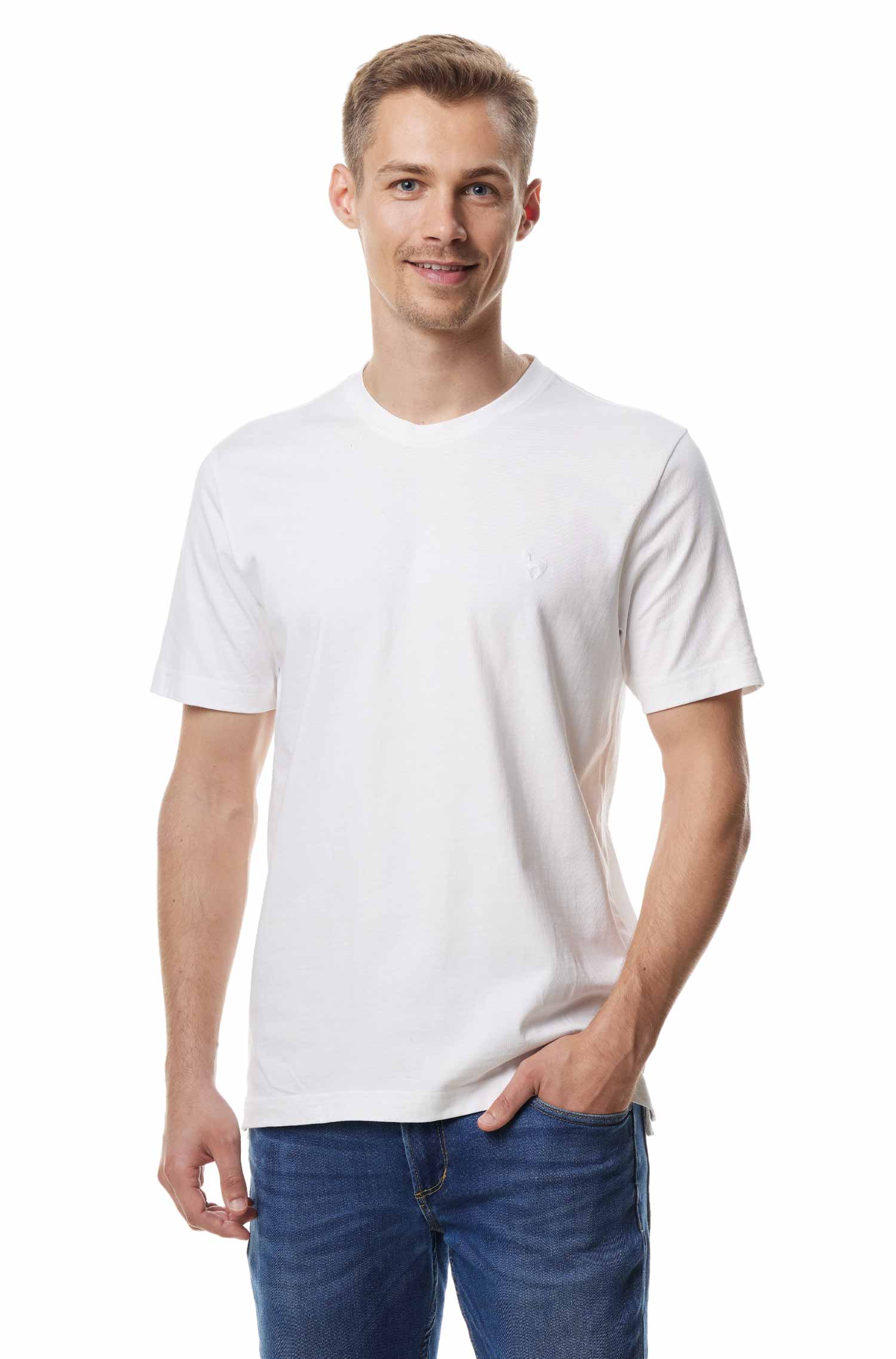 T-shirt ROUND NECK with Royal Alpaca-Cotton mix