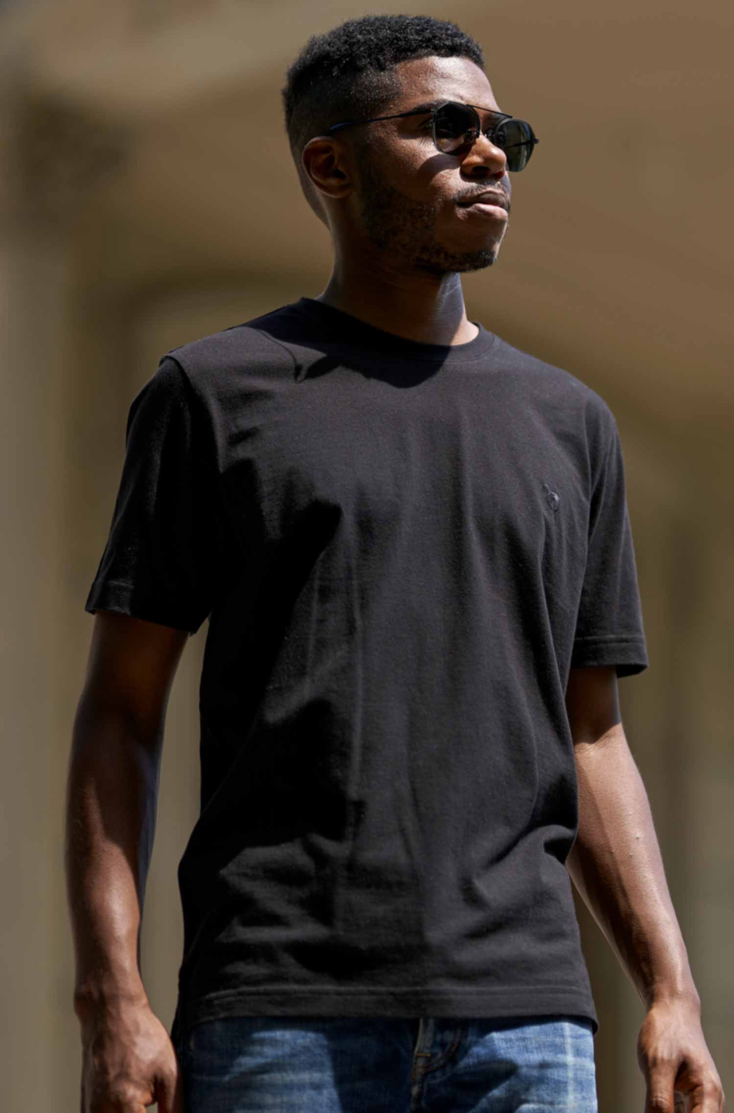 T-Shirt RUNDHALS mit Royal Alpaka-Baumwoll-Mix