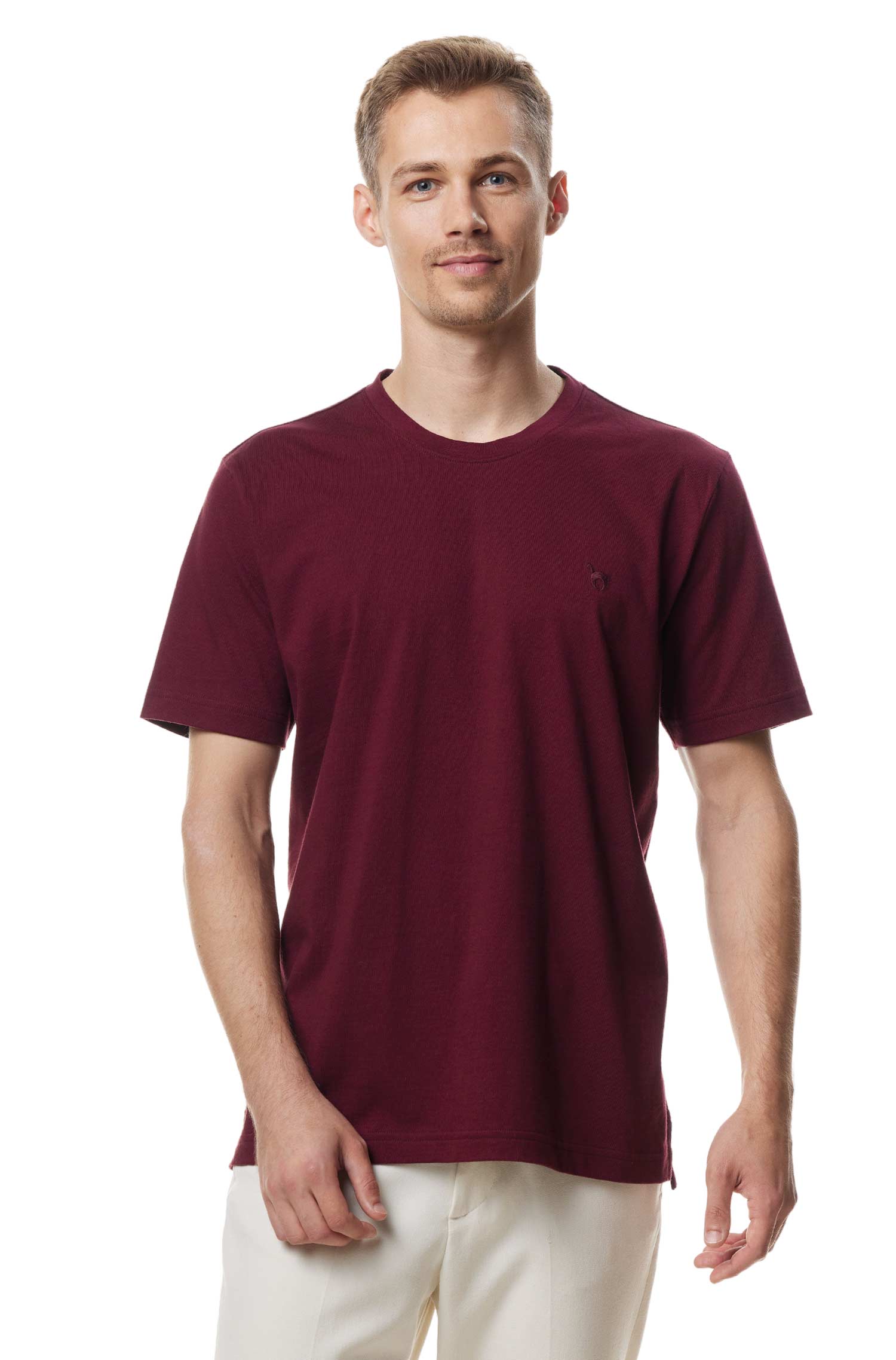 T-Shirt RUNDHALS mit Royal Alpaka-Baumwoll-Mix