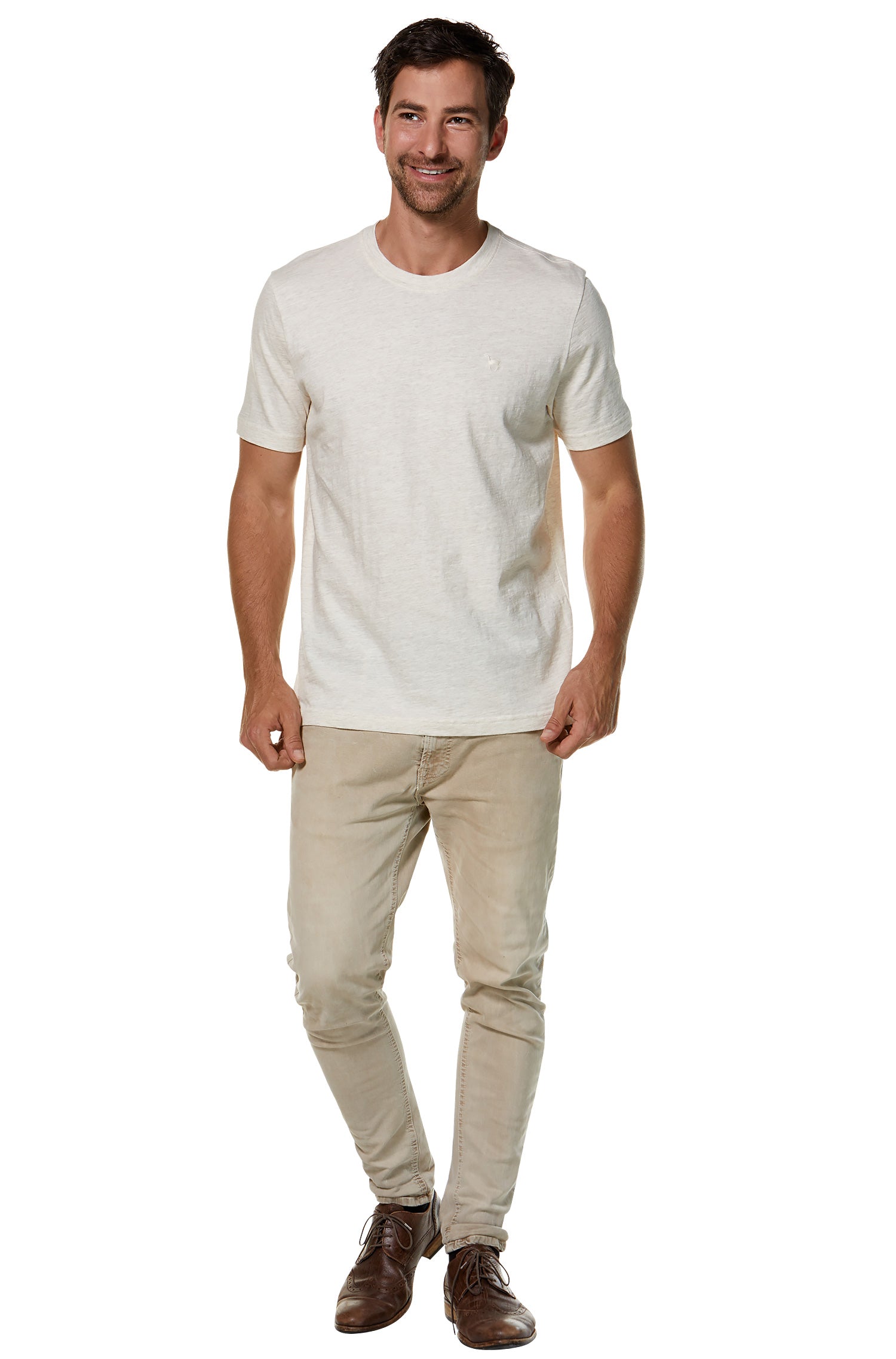 T-Shirt RUNDHALS mit Royal Alpaka-Baumwoll-Mix