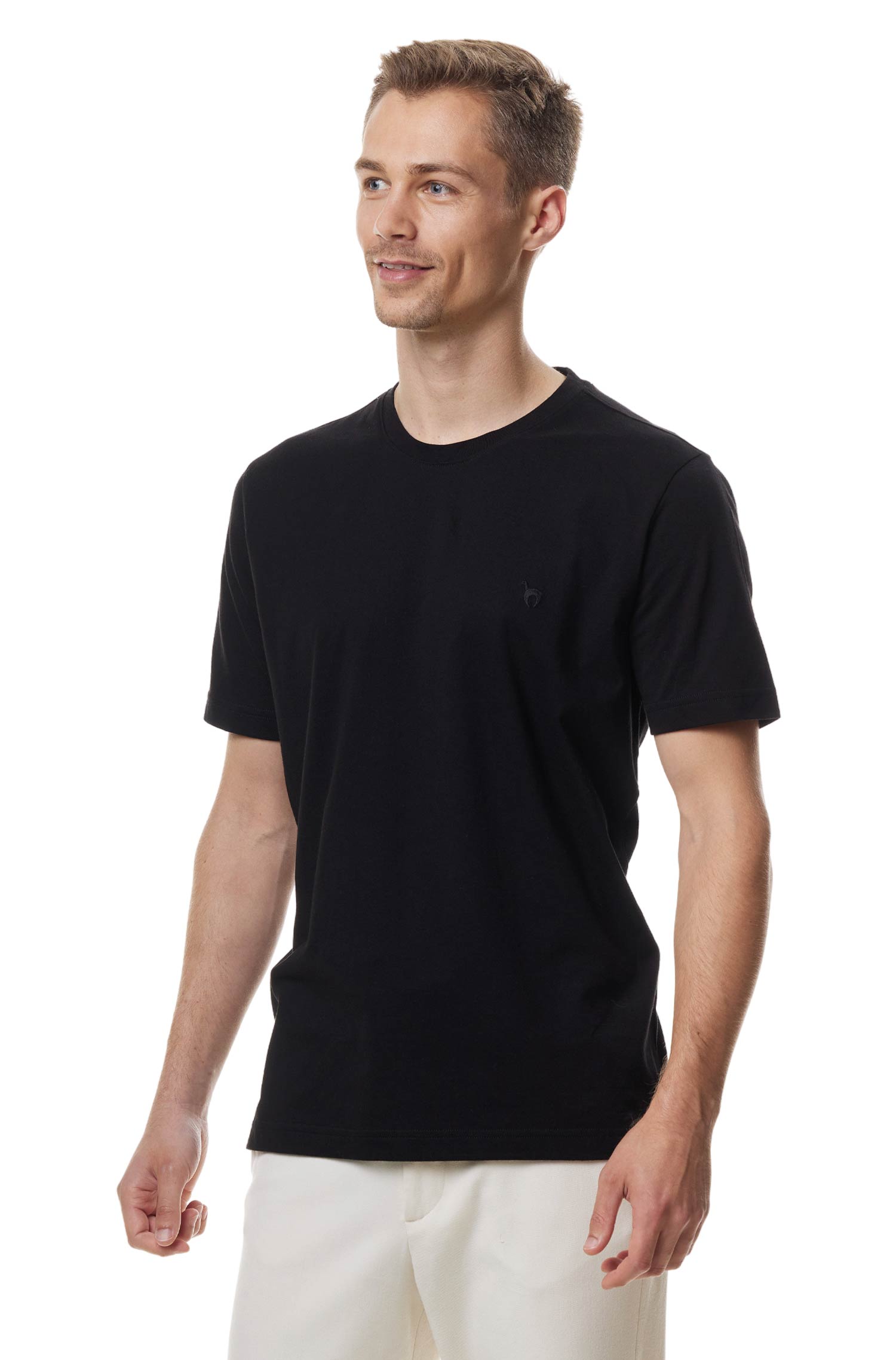 T-Shirt RUNDHALS mit Royal Alpaka-Baumwoll-Mix