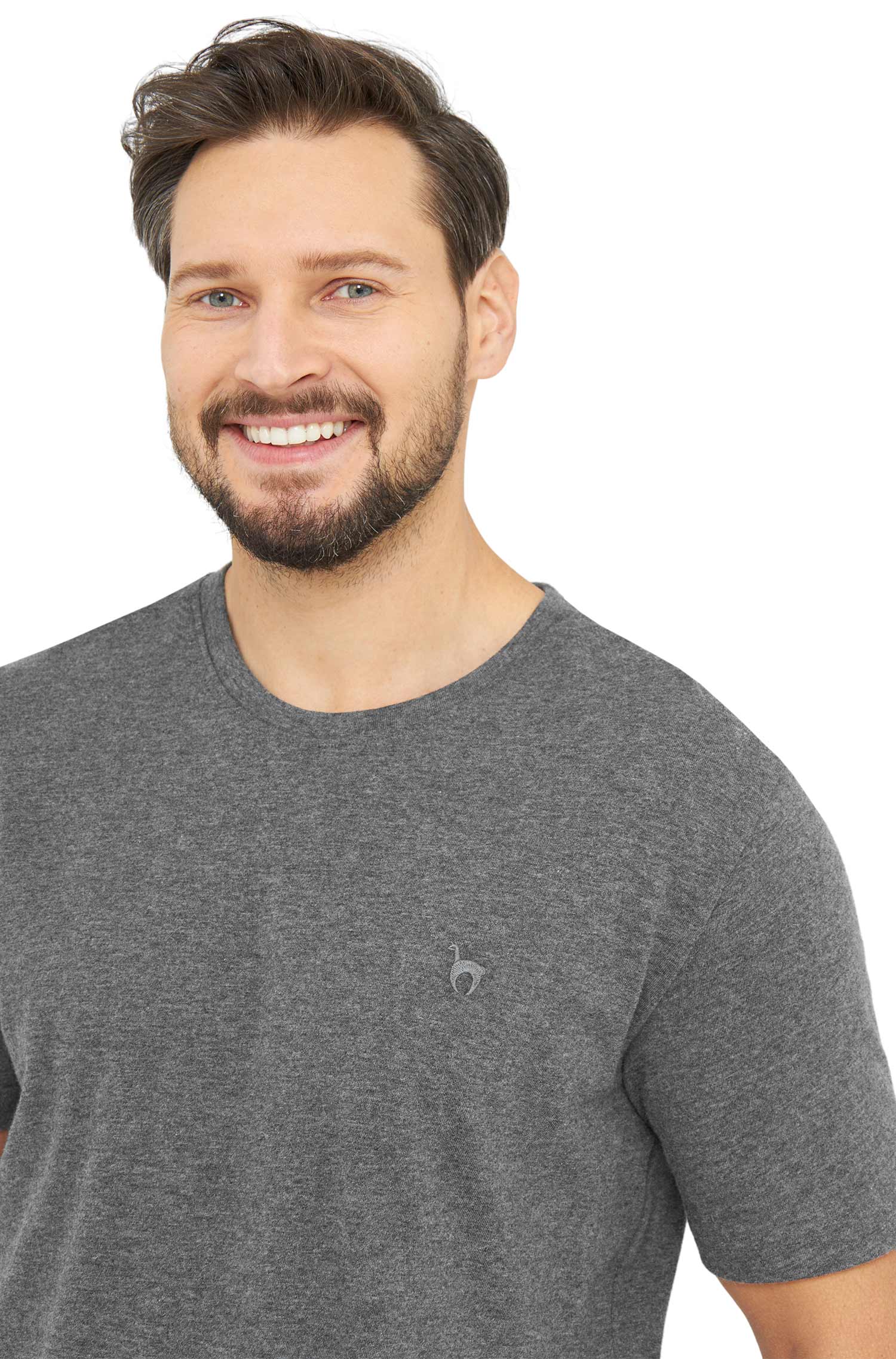 T-Shirt RUNDHALS mit Royal Alpaka-Baumwoll-Mix