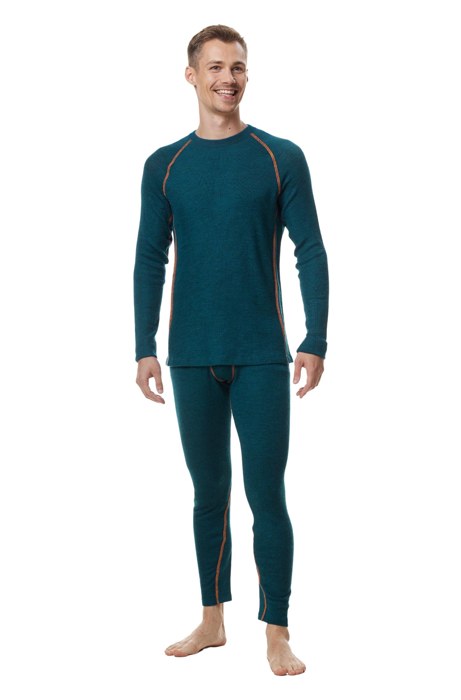 ST. MORITZ thermal long-sleeved shirt for men with alpaca mix